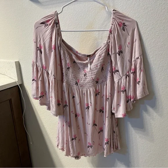 Free People Lana Off Shoulder Tunic Top, Sz XS - Picture 2 of 3